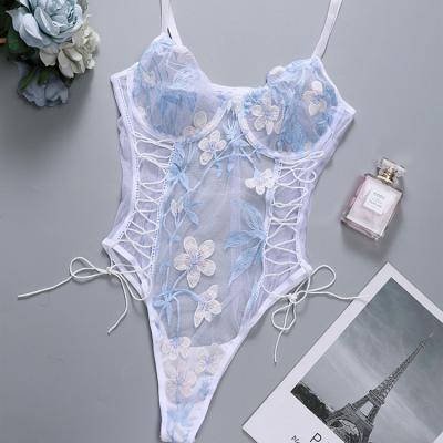 China Hot Sexy Fashion K2027 Antibacterial Transparent Ladies Lingerie Women's Evening Dress Lace Spandex Lingerie for sale