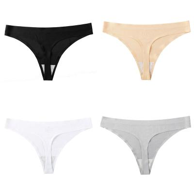 China New Style Low-Waist Hot Sale Antibacterial Comfortable Girls 6011 Ladies Panties Thong for sale