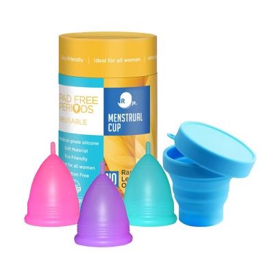 China Healthy Menstrual Sample Free Cup XS Size Silicone Lady Menstrual Cup/S/M/L for sale