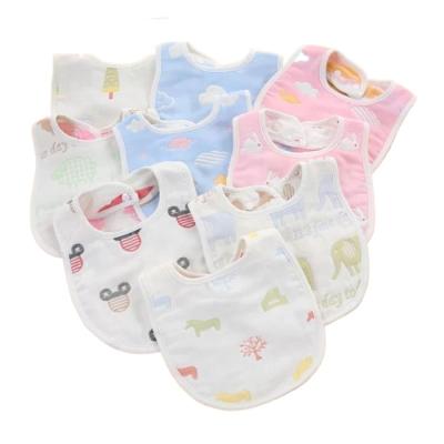 China Factory Wholesale Soft And Skin-Friendly Custom Design Cotton Baby Bibs 