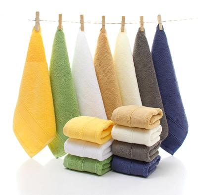 China Wholesale Pure Square Towel Hotel Child Safe Pure Square Towel Antique 100%cotton 100%combed Towel Small Small Wraps Edge Materia for sale