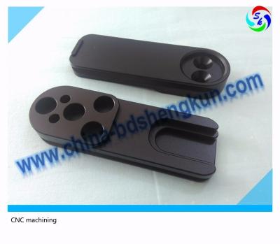 China Aluminum Customized 6061 Precision Aluminum CNC Machining Black Anodized Plate for sale