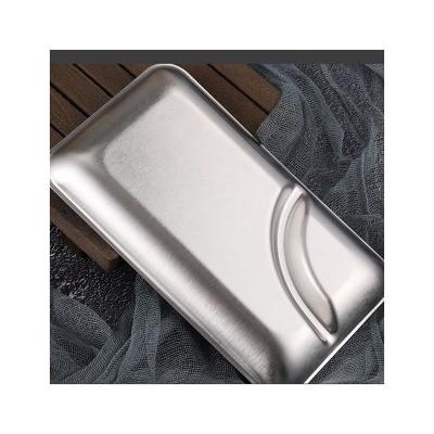 China Modern silver grill fried french fries dish commercial bar ktv restaurant dedicated creative snack 304 stainless steel dumpling dish for sale