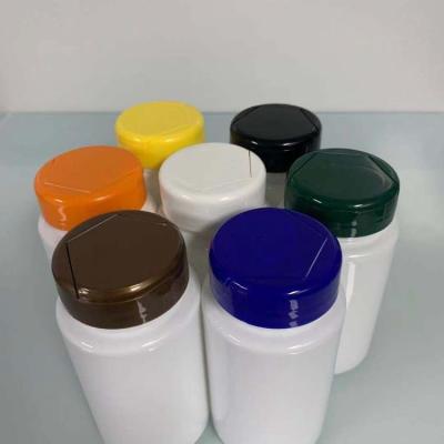 China Meidical Color Packaging Cap 100ml PET Flip Top Cap Plastic Pill Capsule Bottle Vitamin Container for sale