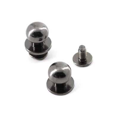 China High quality nickel free metal accessories decoration rivets for handbags screw to rivet leather rivets with screw for sale