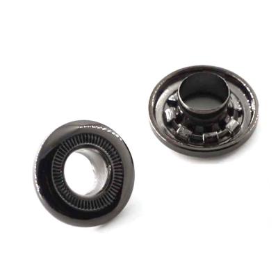 China New Fashion Black Nickel Free Metal Eyelet Metal Grommet Button Grommet Custom Grommet For Clothes for sale