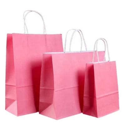 China Hard Hot Selling High Quality Durable Recyclable Kraft Paper Bags For Carrier Shopping Gift for sale