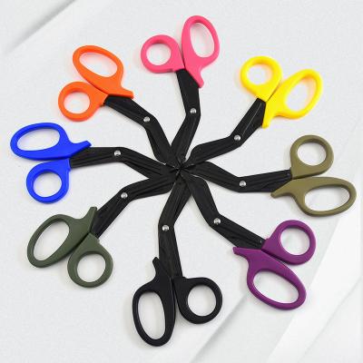 China EMMTadial Bandage Shears Doctor Shears With Carabiner Nurse Scissors Stainless Steel EDC Trauma Wholesale Bandage for sale