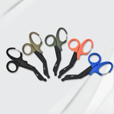 China EMTMedial Bandage Shears Emergency Bandage Medical Shears Pocket Scissors For Nurse With Carabiner for sale