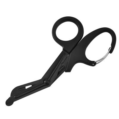 China EMT Medial Bandage Shears Pure Stainless Steel Nurse Trauma Shears Medical Scissors With Carabiner for sale