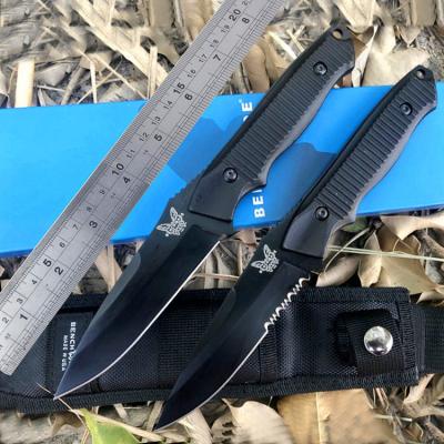 China Benchmade tactical knife diving hunting blade knife blade with cover tactical nylon bag for survival for sale