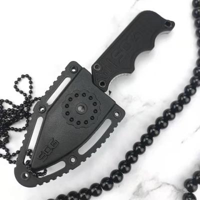 China Stainless Steel Non-variable Mini Pocket EDC Fixed Blade Knife G10 Small Point Neck Knife Folts Utility Blade for sale