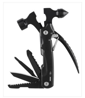 China Amazon Hot Sell Stainless Steel Hammer Tool Survival Muti-functional Multi Gear Mini Hammer for sale