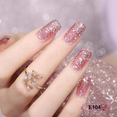 China 2021 Luminous Nail Art Beauty New Product Galaxy Nail Polish Glue Suitable For Summer Starry Sky Nail Polish Glue for sale