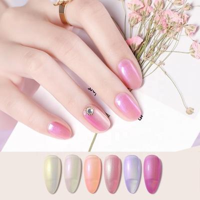 China Colorful Nail Art Beauty Long Lasting High Gloss Series Nail Products Soak Off UV Gel Mood Nail Polish Shell UV Gel for sale