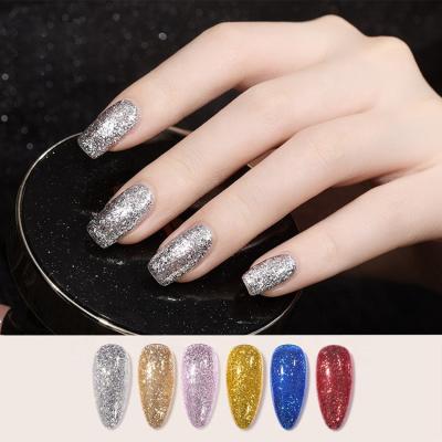 China Art Beauty 2021 New Color Nail Art Beauty 2021 Platinum Nail Gel Polish Gel Phototherapy Shiny Gel Foil Gold Nail Polish for sale