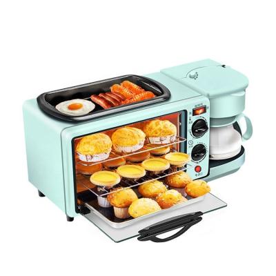 China Wholesale Hotel 3 in 1 Multifunctional Breakfast Maker Toaster Cooking Pan Sandwich Maker with Drip Coffee Breakfast Machine for sale