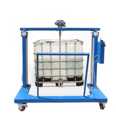 China IBC Paint Air Mixer Dispersion Liquid Pneumatic Lifting Mixer IBC Air Agitator for sale