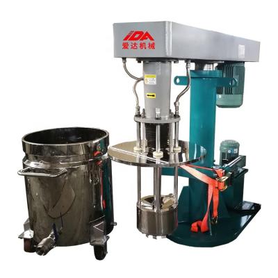 China Medicine Processing 20L Handwheel Lift Lab Basket Dye Dispersion Mill Paint Grinding Machine Enamel Grinding Paint Making Machine for sale