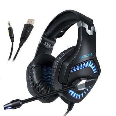 China K1 Pro Headband Earphone 7.1 Surround GamingHeadphones USB PS4 Headband Audifonos Sound Canceling Gaming Headset With MIC for sale