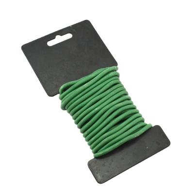 China Can easily & stronger fix plants & Vine 5 mm X 5 m Plastic Twist Garden Green Tie Soft Plastic Ties Cable Ties For Garden Plant Soft PVC TPR for sale