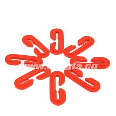 China Tomato Support 4 CM C Shape Vineyard Clips Plastic Hook Wire Staples Vineyard Foliage Wire Clips For Tomato Plant Tie Locks for sale