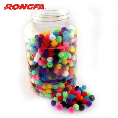 China DIY Toys Colorful 20mm 25mm DIY Craft Pom Poms 30mm With Tube Inside for sale