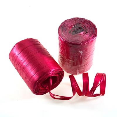 China 200m Floral Ribbon Plain Color Rope Gift Raffia PP Ribbon Matte for sale