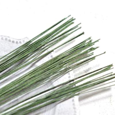 China For DIY Paper Flower Material Flower Arrangement Kit Paper Covered Floral Wire Stems Flower Making Wire Artificial Flower Stem for sale