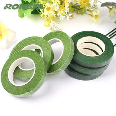 China ANTISTATIC Green Flower Colored Craft Paper Tape For Garden 30 yds Paper Covered Flower Tapes Garden Accessory for sale