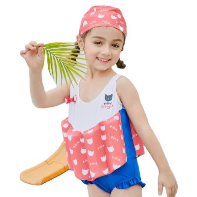 China Antibacterial Hot Selling Baby Float Swimsuit Children's One-Piece Floating Swimsuit Girl's Floating Swimwear for sale