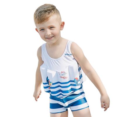 China Antibacterial Swimming Swim Vest Kids Children And Boys One Piece Swimwear Removable Buoyancy Suit for sale