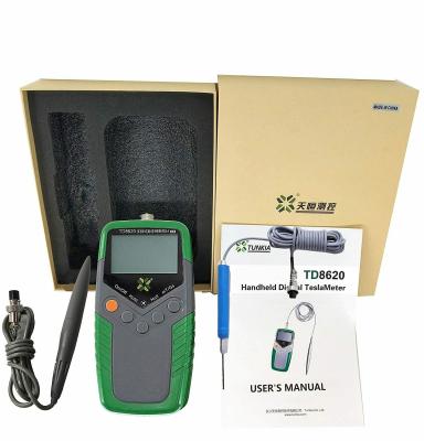 China Outdoor Gauss Meter Magnetic Field Tester Tesla Meter With Axial Probe Hall Probe 2 Percent 160mm*80mm*32mm for sale