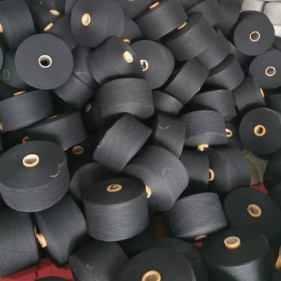 China Black 12s Mixed Color Regenerated Cotton Yarn For Socks And Towel for sale