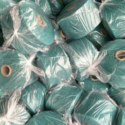 China Open End Bright Colors Recycled Open End Cotton Carded Yarn For Socks Knitting for sale