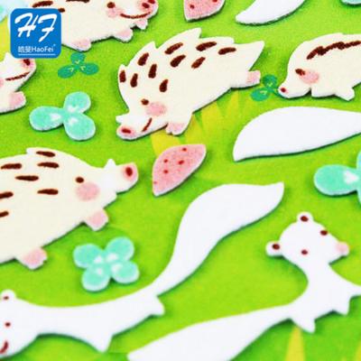 China Funny hot sale new design 100% polyester customized ceiling decoration felt sticker for sale