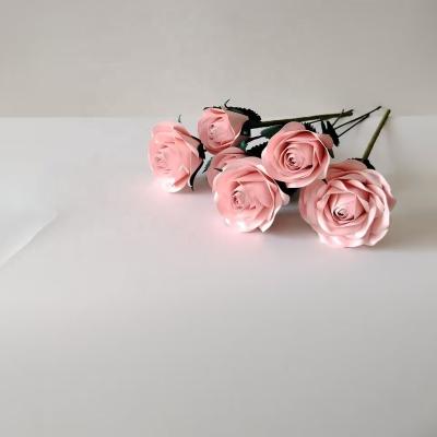 China 2023 New Popular Paper Design 3D Rose Rose Rose Paper Flower for sale