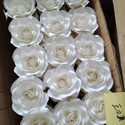 China Birthday Decoration Paper Flower Real Touch Artificial Flowers 3D Design Large With Paper Flowers for sale