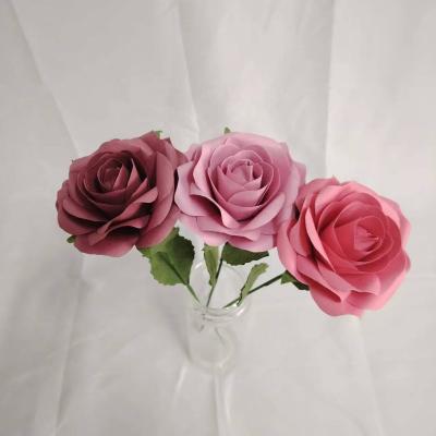 China Paper Flower Bouquet Paper Wedding Mounted Flower Tissue Paper for sale