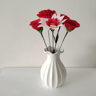 China Hot Selling 3D Design Artificial Flowers Paper Decor Wedding Flower Bouquet for sale