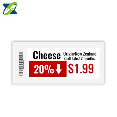 China 2.9 Inch Electronic Shelf Price Tag Eel Eink Epaper Tags Supermarket Price S-ETR0290R-BLE for sale