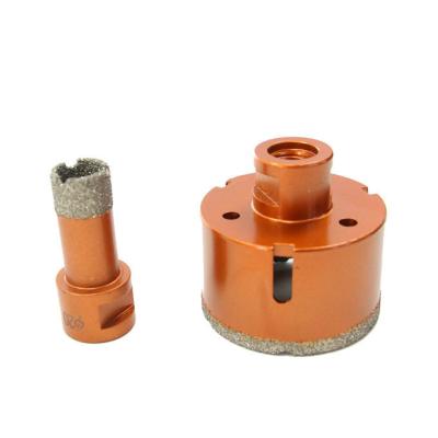 China Masonry Drilling Diamond Core Drill Bits Vacuum Brazed Diamond Dry Core Bits For Concrete And Stones for sale