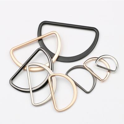 China Bags custom made metal d-ring high quality handbag hardware metal D ring zinc alloy D ring for sale