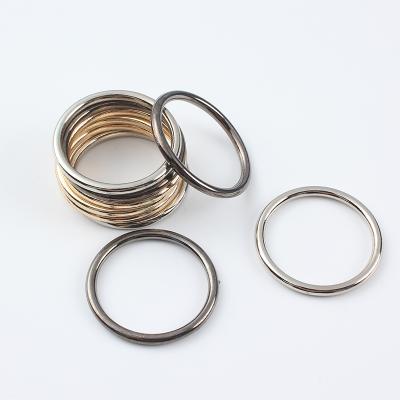 China Sustainable ID 3mm Thickness Zinc Alloy O-Rings for Hardware Bags Belts Craft DIY Accessories for sale