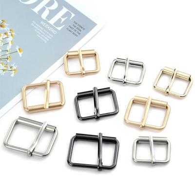 China Fashionable Decorative Buckle spot goods Clothing belt metal glide pin buckle metal bag buckle strap adjustable iron pin buckle for sale