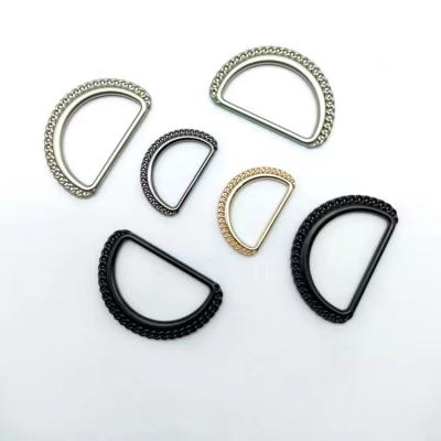 China Fashionable Decorative Buckle Hardware accessories, metal straps D rings for sale