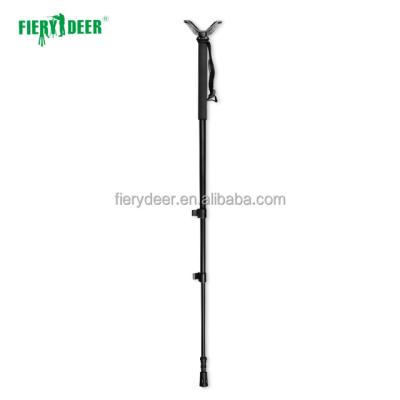 China New Durable Telescopic Hunting Aluminum Single Leg Pulling /hiking/walking Stick for sale