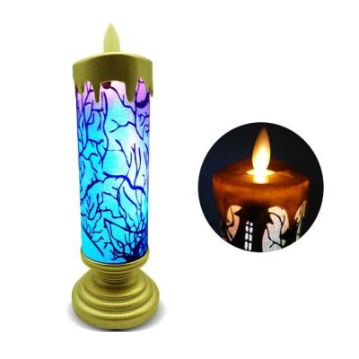 China J&R Birthdays Shaking Since 1985 Flameless Flickering Candle Light LED Candle Light Halloween Decoration Lamp for sale