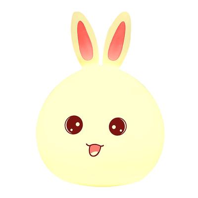 China Hot Sales Silicone Led Light With Rabbit Gift For Kids Christmas Gift for sale