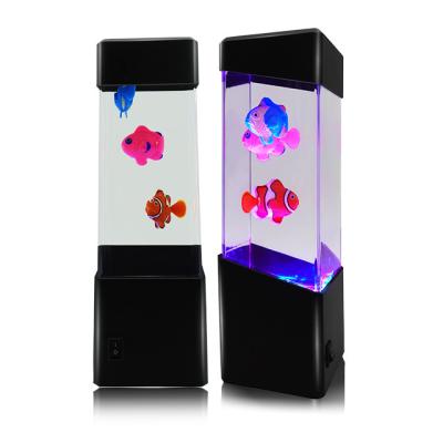 China Modern J&R Patented Mini LED Aquarium Jellyfish Tank Lamp Color Changing Fancy Lights for sale